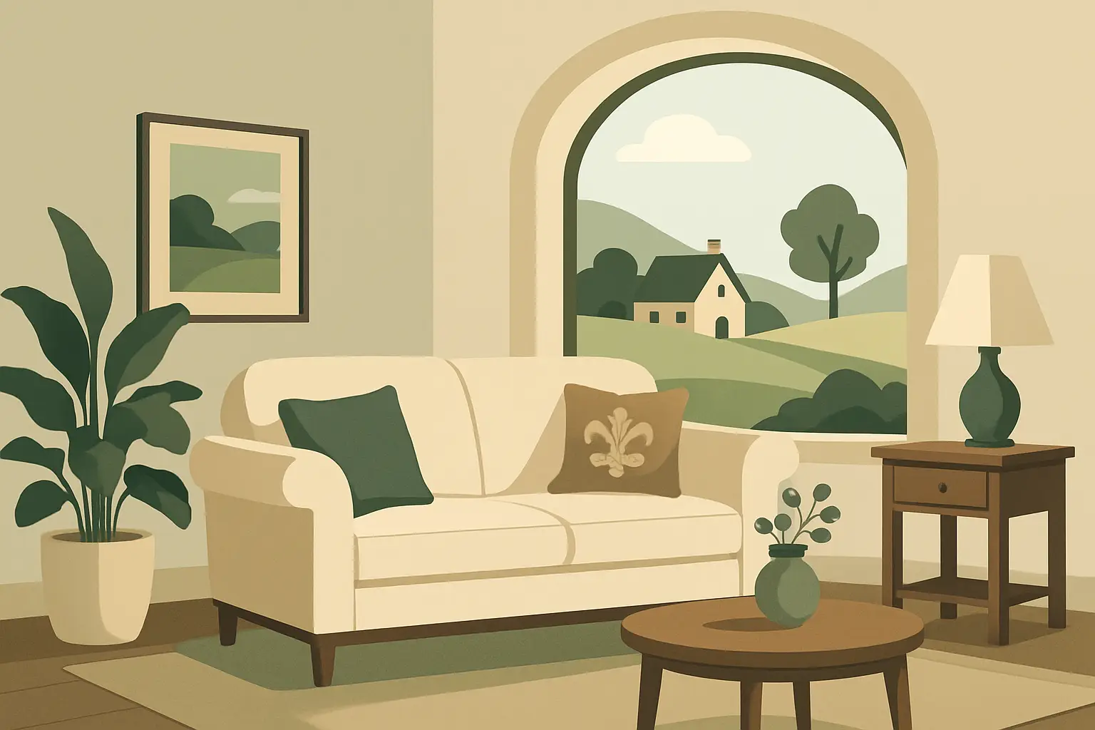 Interiorismo para casas de campo con estilo real