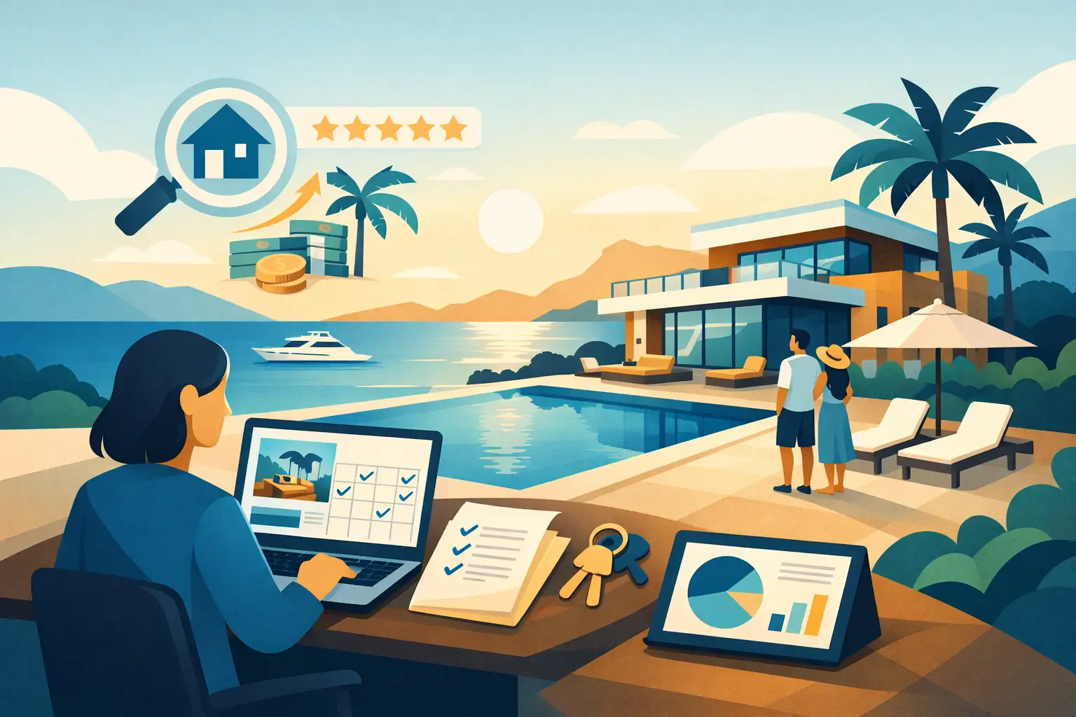 Cómo llevar una renta vacacional de lujo